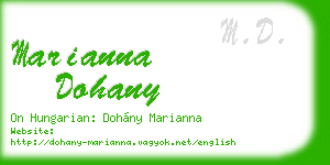 marianna dohany business card